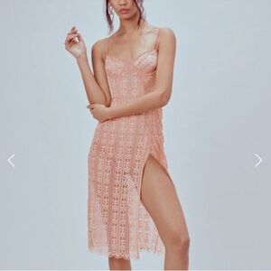 For Love And Lemons Dakota Lace Midi Dress